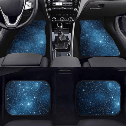 LED Night Sky Car Floor Mats With Anti Slip Underside-Car Door Sills