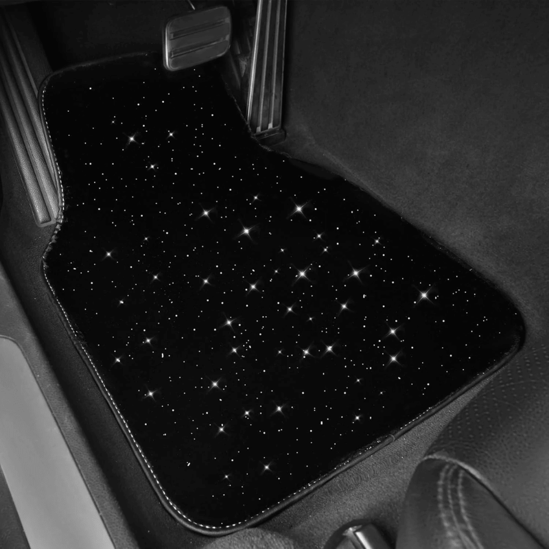 LED Night Sky Car Floor Mats With Anti Slip Underside-Car Door Sills