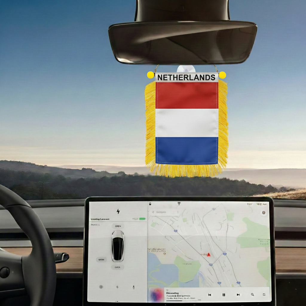 Official FIFA 2026 Netherlands Car Window Mini Decorative Flag