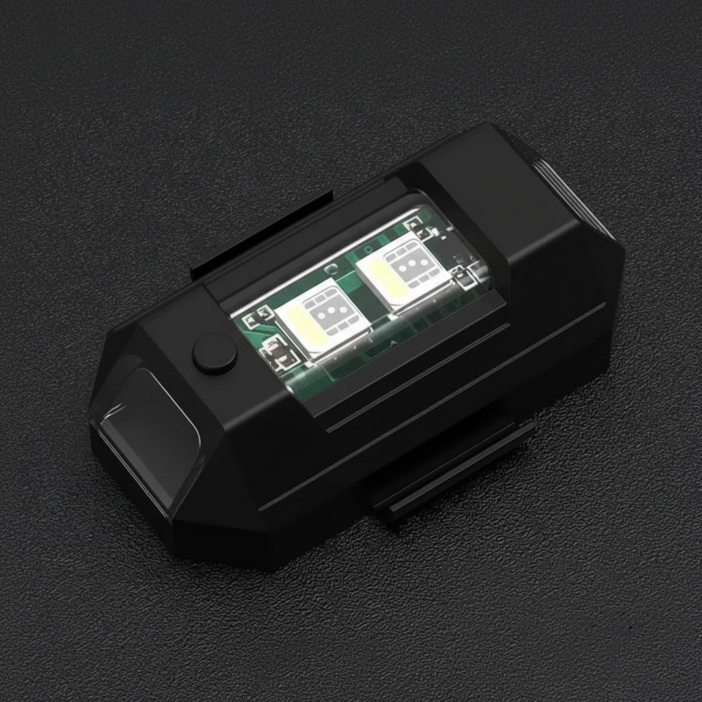 7 Color LED Aircraft Strobe Signal Light With USB Charging