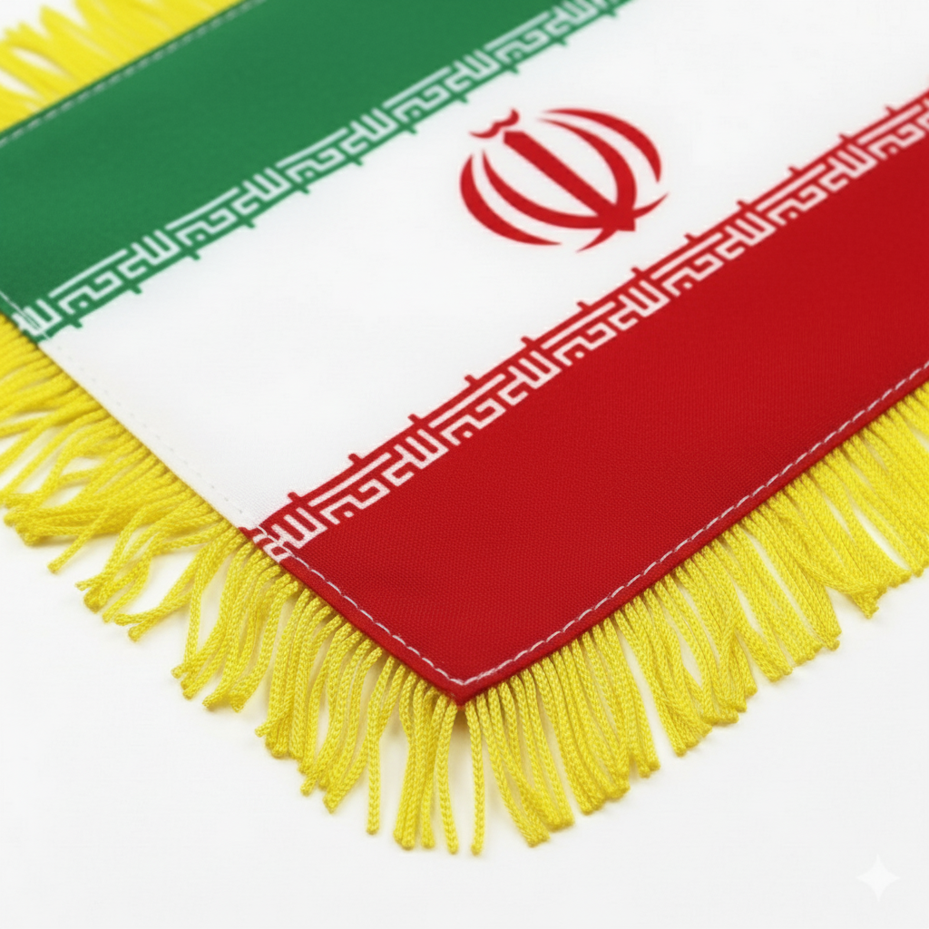 Official FIFA 2026 Iran Car Window Mini Decorative Flag