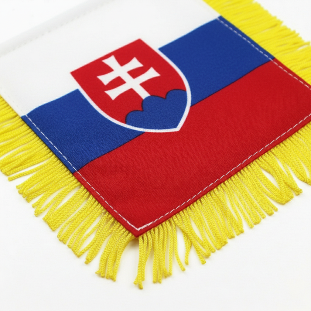 Official FIFA 2026 Slovakia Car Window Mini Decorative Flag
