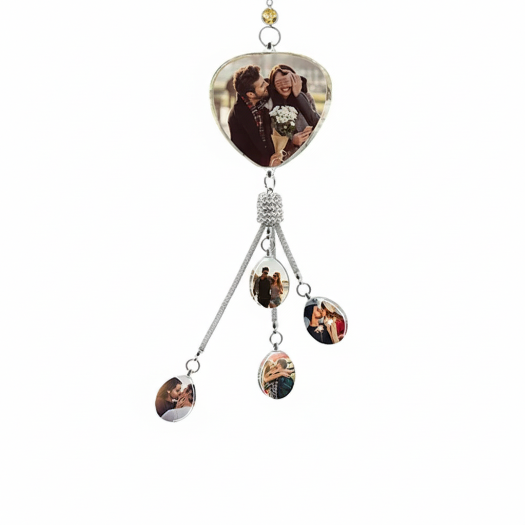 Personalized Crystal Photo Pendant Ornament For Car