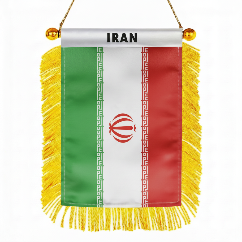 Official FIFA 2026 Iran Car Window Mini Decorative Flag