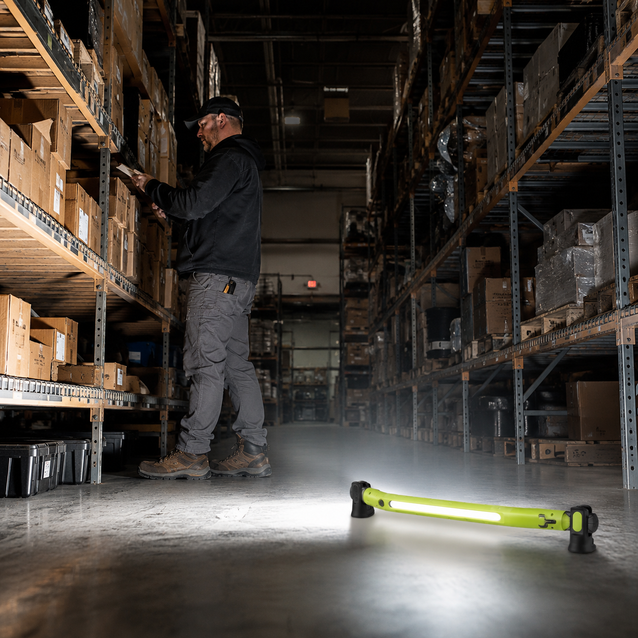Cordless Rechargeable LED Magnetic Light Bar With Hooks