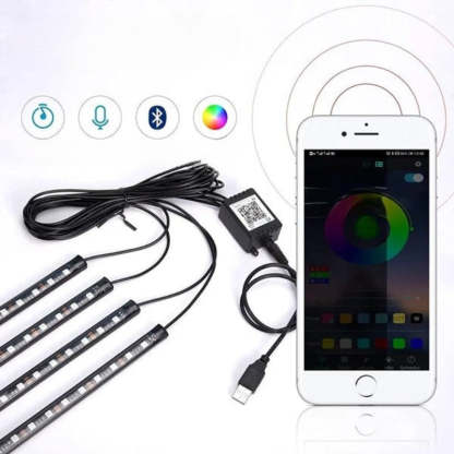 Interior LED Accent Kit With USB Port-Car Door Sills