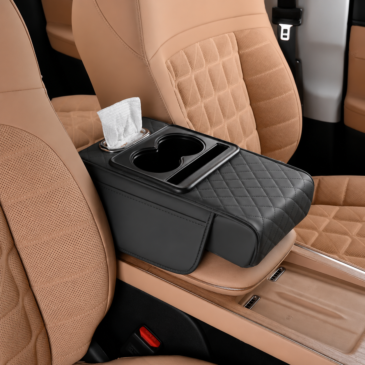 4 In 1 Car Center Console Organizer Mat