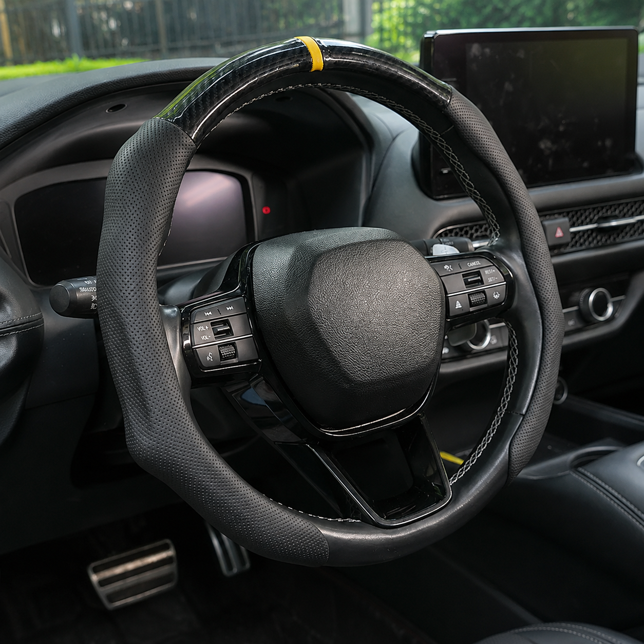 Automotive Car Steering Wheel Cover With Ultra Thin Grip
