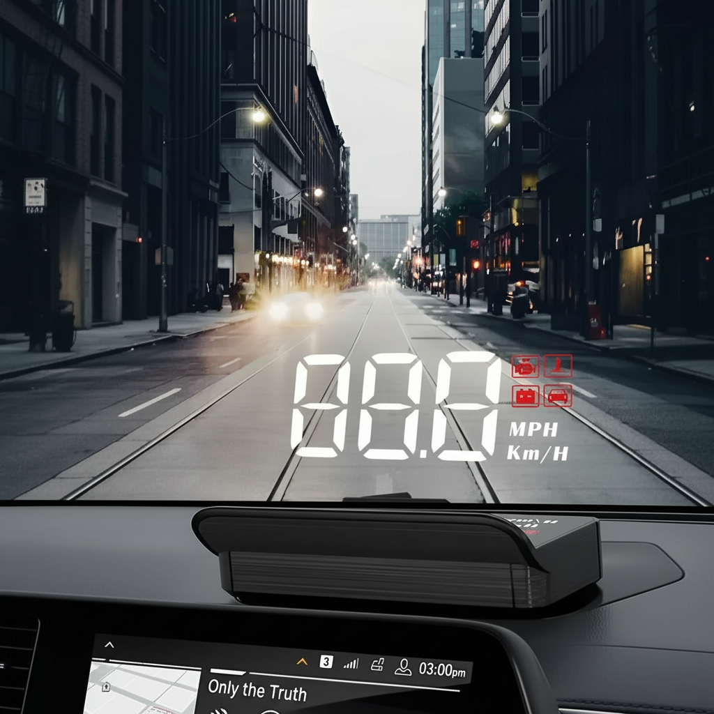 Car HUD Digital Speed Display OBD2 Speedometer Windshield Projector