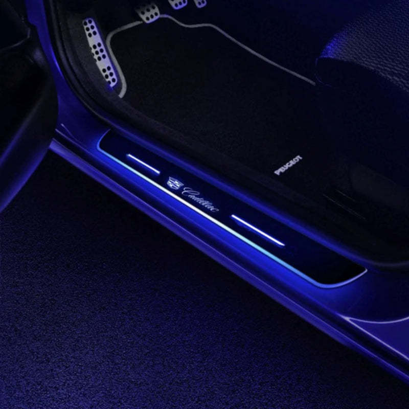 LED Wireless Illuminated Cadillac Door Sills-Car Door Sills
