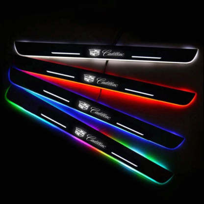 LED Wireless Illuminated Cadillac Door Sills-Car Door Sills