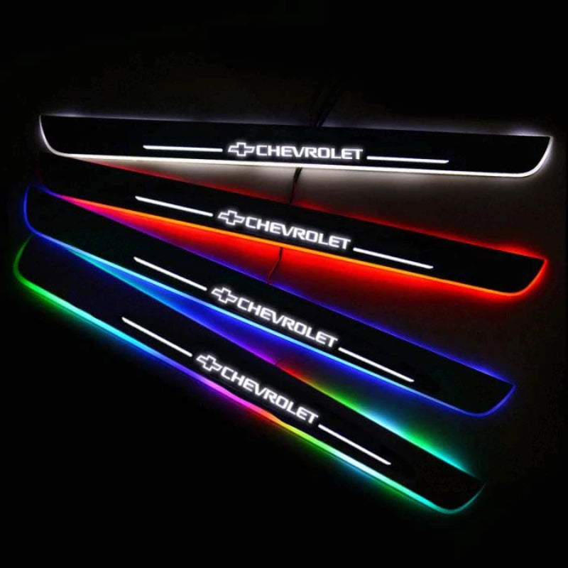 LED Wireless Illuminated Chevrolet Door Sills-Car Door Sills
