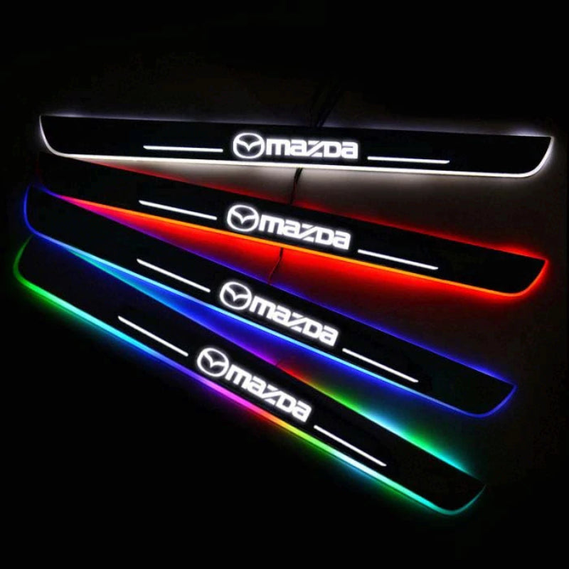 LED Wireless Illuminated Mazda Door Sills-Car Door Sills