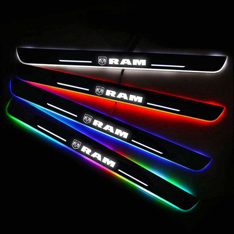 LED Wireless Illuminated Dodge RAM Door Sills-Car Door Sills