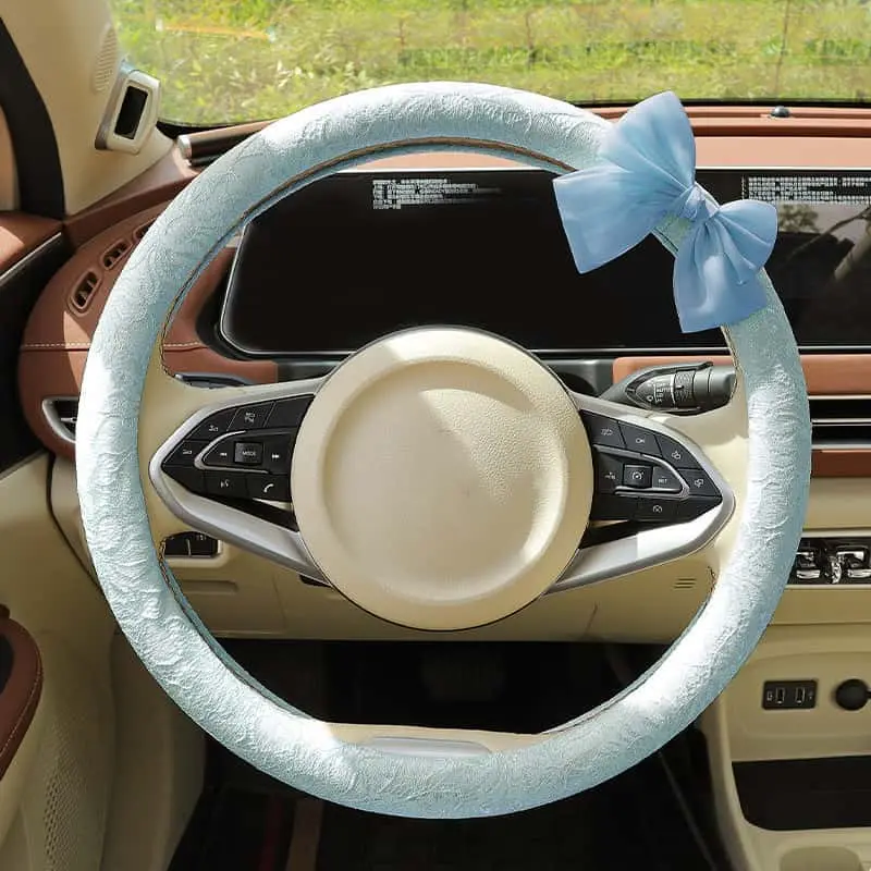 15 Inch Diameter Non Slip Lace Steering Wheel Covers For Cars