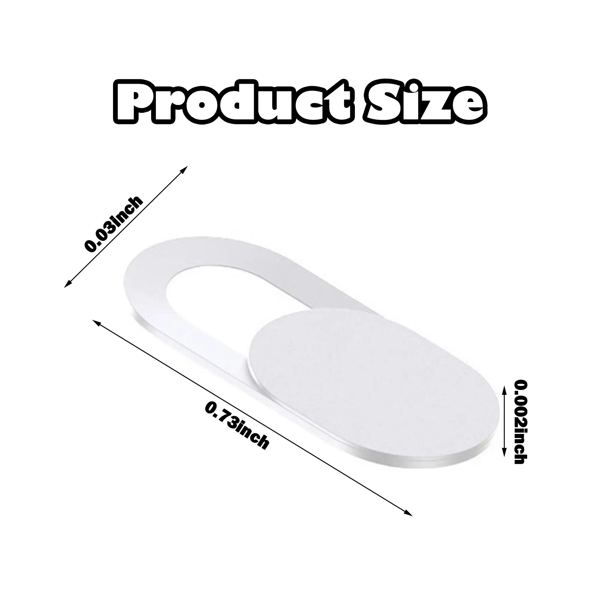 20 Counts Webcam Cover  Ultra Thin Laptop Camera Cover Slide for iPhone iPad MacBook Pro Computer iMac Cell Phone PC Accessories Camera Blocker Slider, Great for Privacy - Black and White