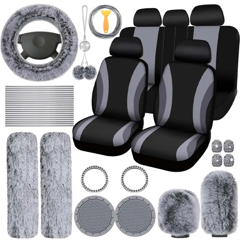 45 Pieces Car Seat Covers And Interior Accessories Set