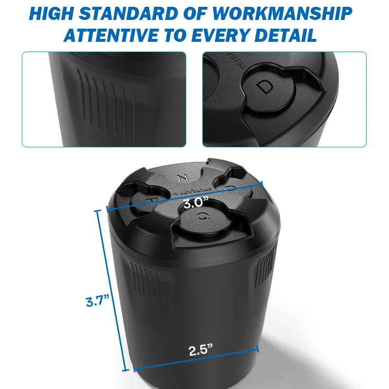 Joytutus Universal Coin Holder for Car High Capacity ABS Plastic Spring Mechanism Change Organizer Holds 35 Quarters 31 Nickels 45 Dimes 40 Pennies Compact Size Fits Standard Cup Holders