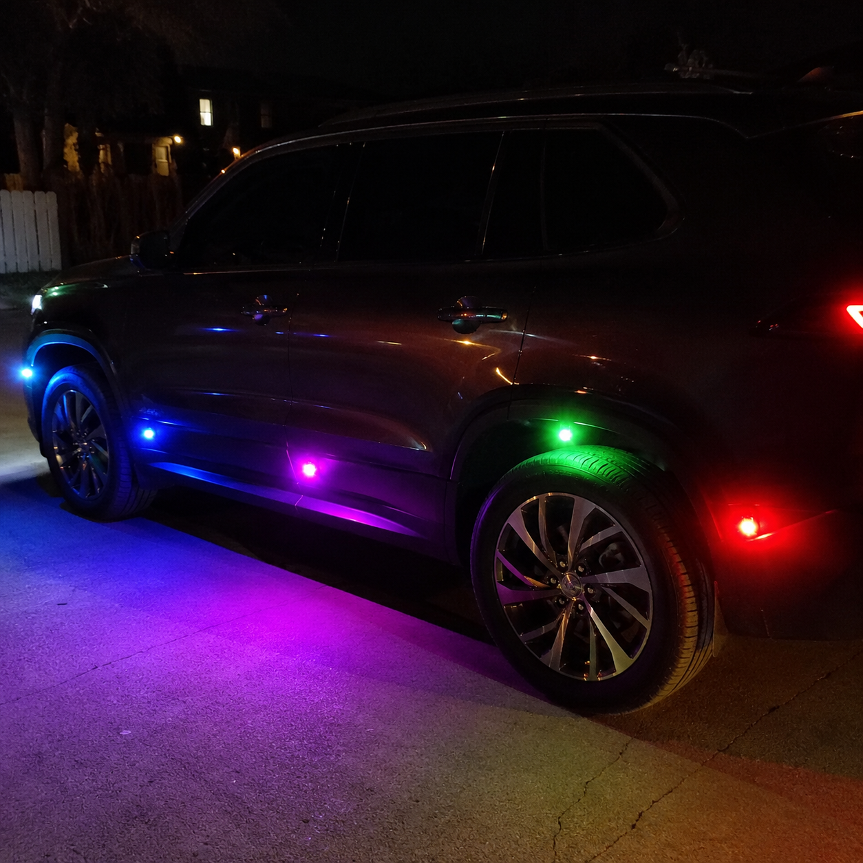 Pack Of 6 Wireless LED Strobe Lights With Remote Control For Cars