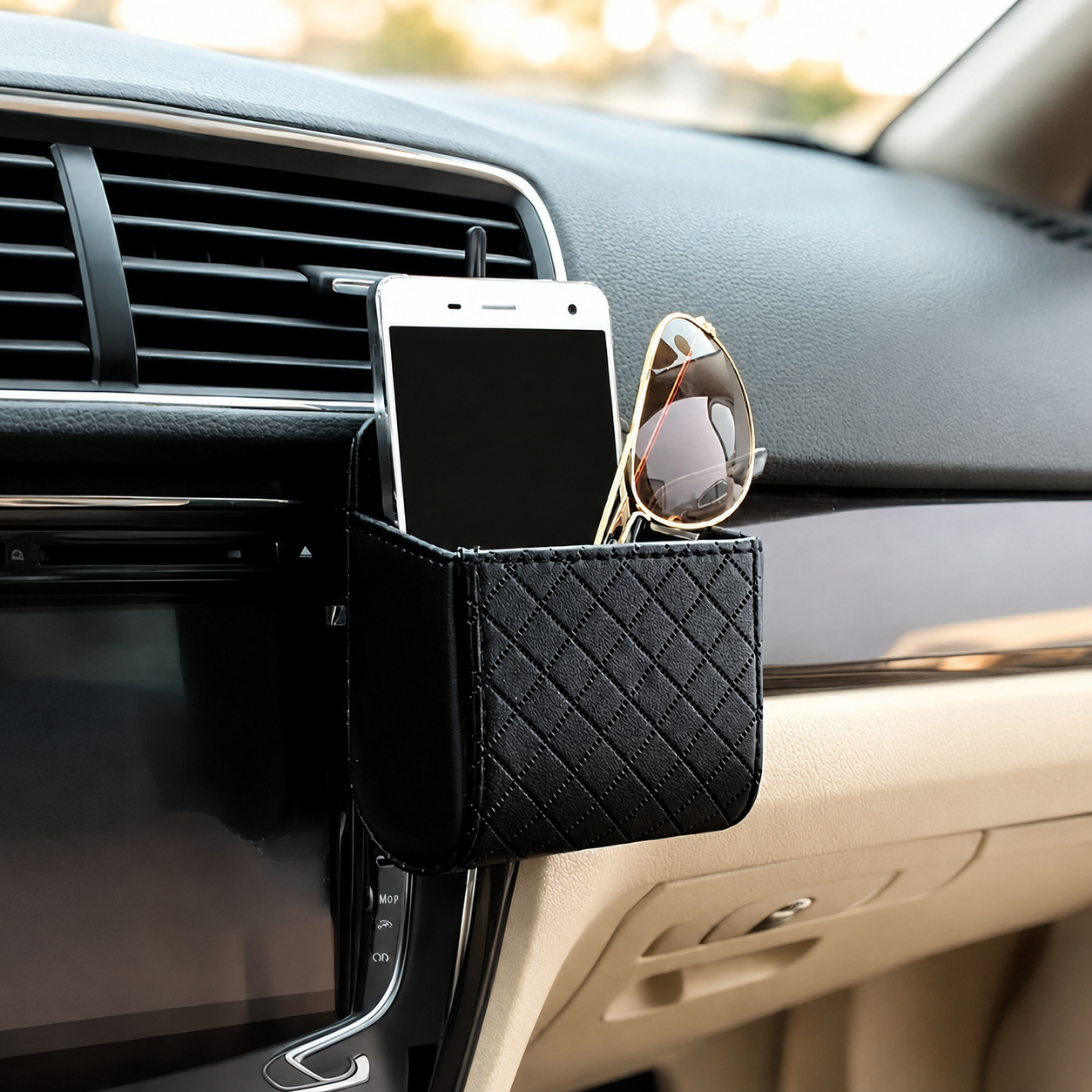 Multifunctional Car Hanging Storage Bag With Hook For Small Items