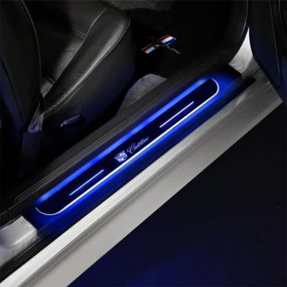 LED Wireless Illuminated Cadillac Door Sills-Car Door Sills