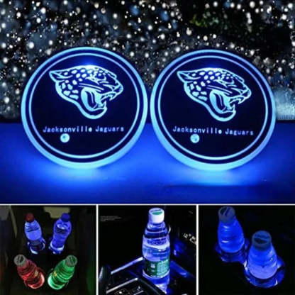 Jacksonville Jaguars Car Cup Holder Lights-Car Door Sills