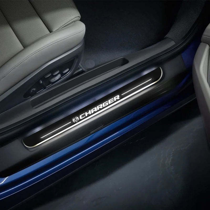 LED Wireless Illuminated Dodge Charger Door Sills-Car Door Sills