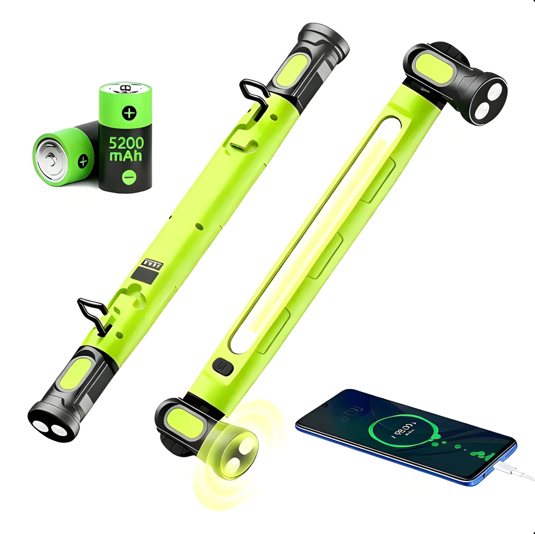 3000LM Rechargeable Under Hood Magnetic LED Work Light Bar