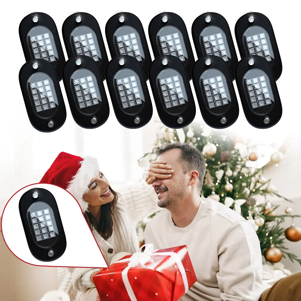 RGB Car Underglow Light Pods With Bluetooth App Control