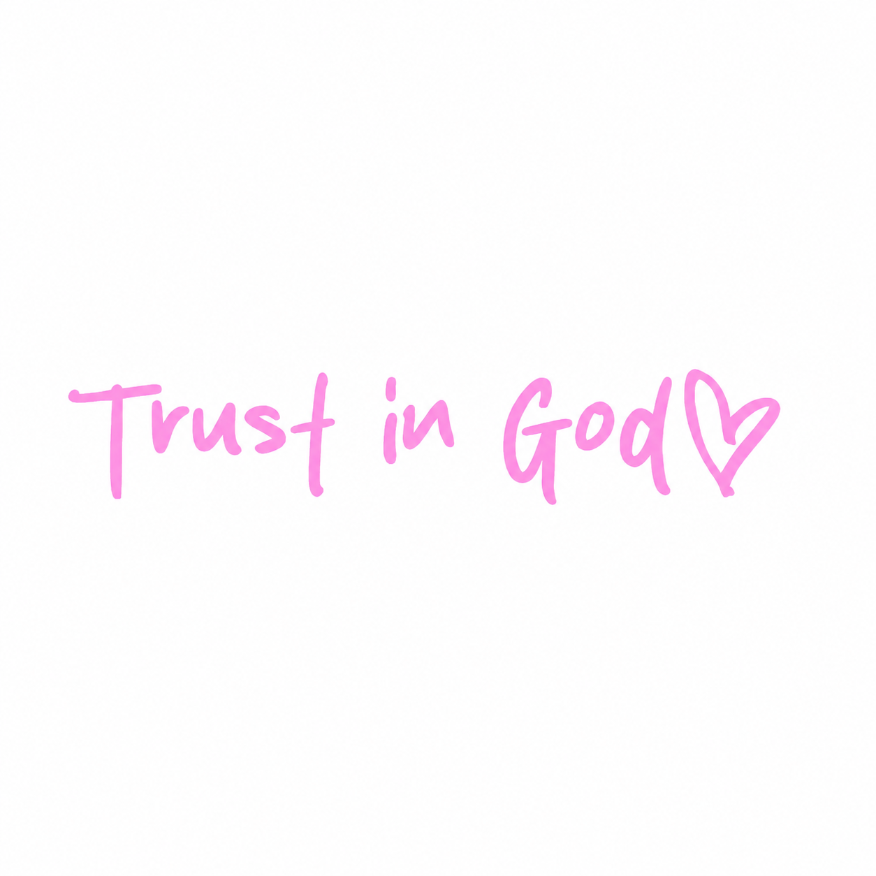 Trust In God Mirror Stickers Self Adhesive Christian Church Decor