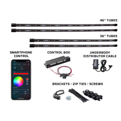 Underbody LED Color Chasing Kit-Car Door Sills