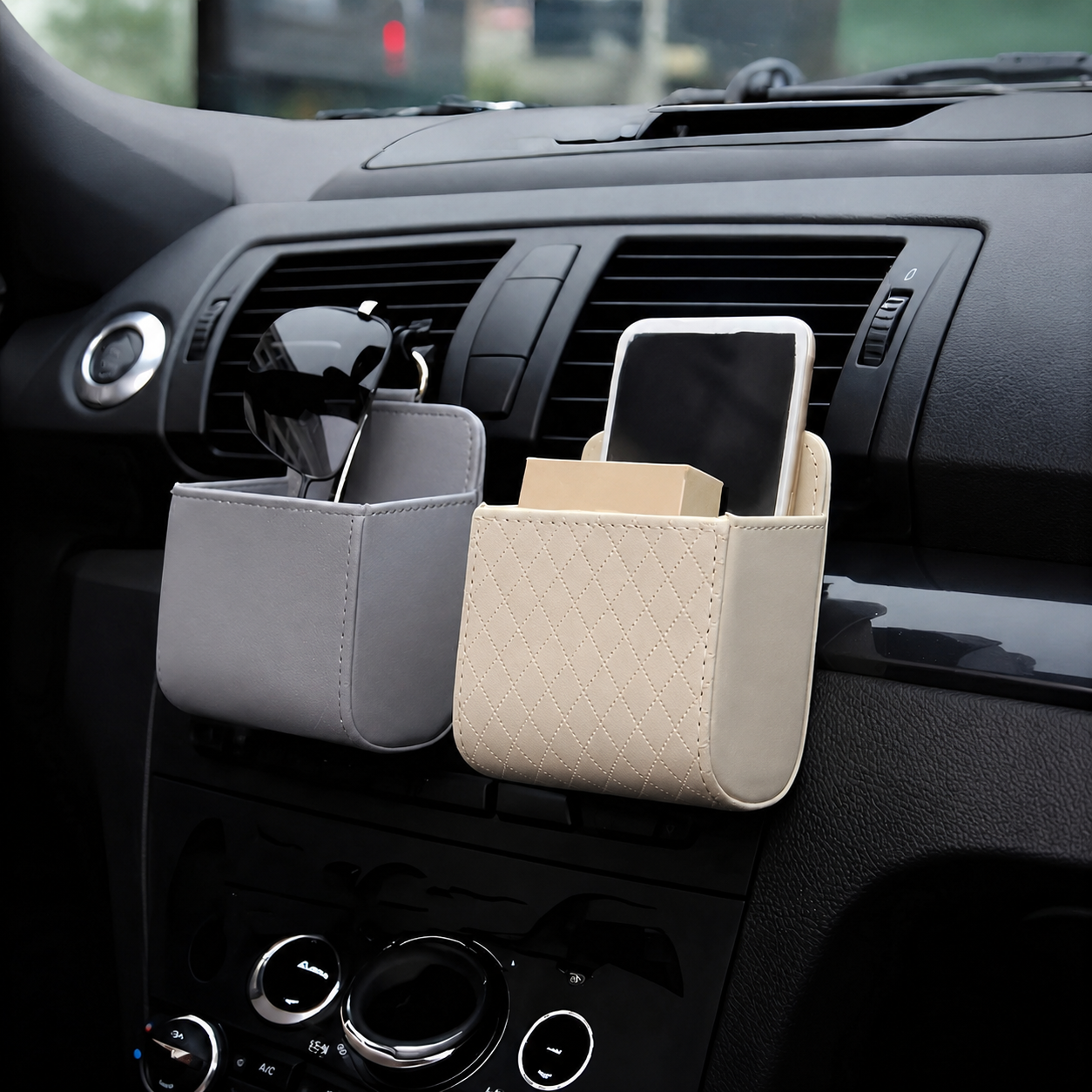 Multifunctional Car Hanging Storage Bag With Hook For Small Items