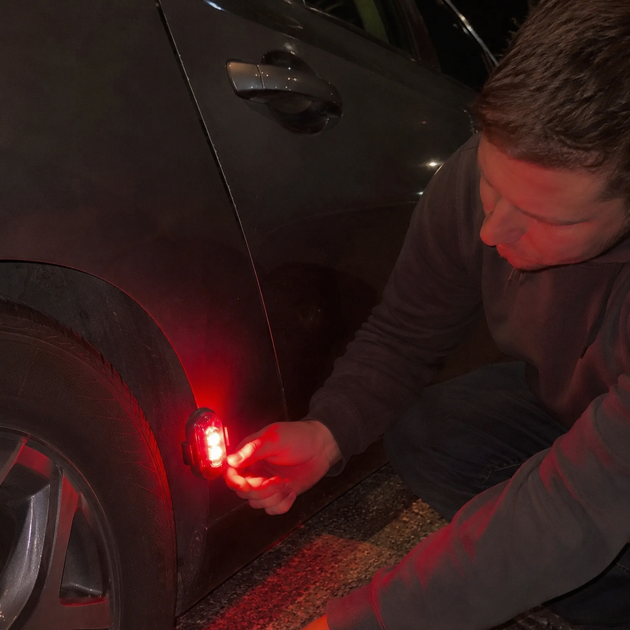 Pack Of 6 Wireless LED Strobe Lights With Remote Control For Cars