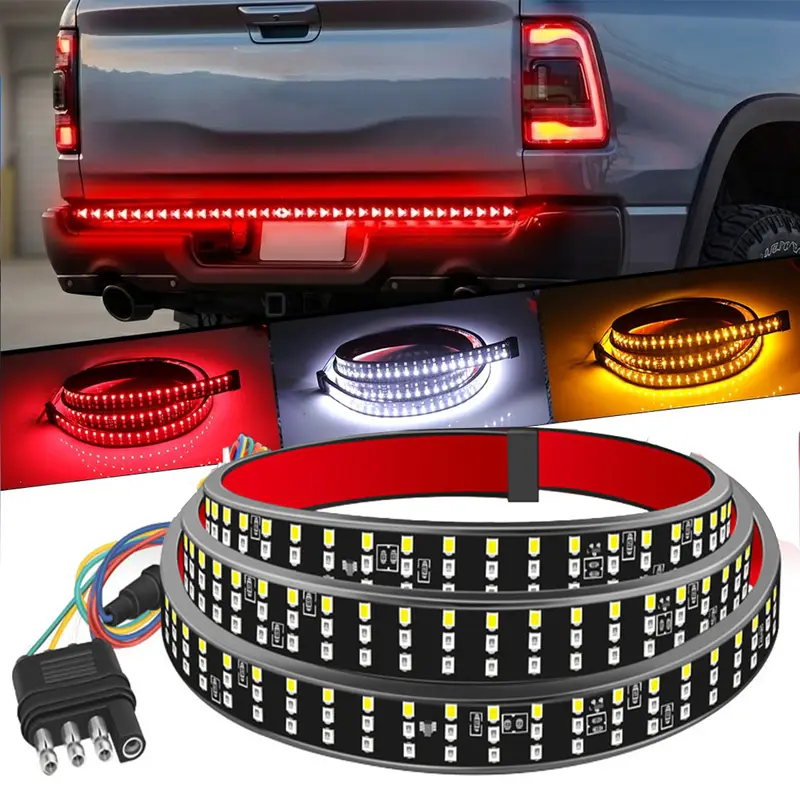 60 Inch Triple Row Tailgate Light Bar For Pickup Truck And SUV