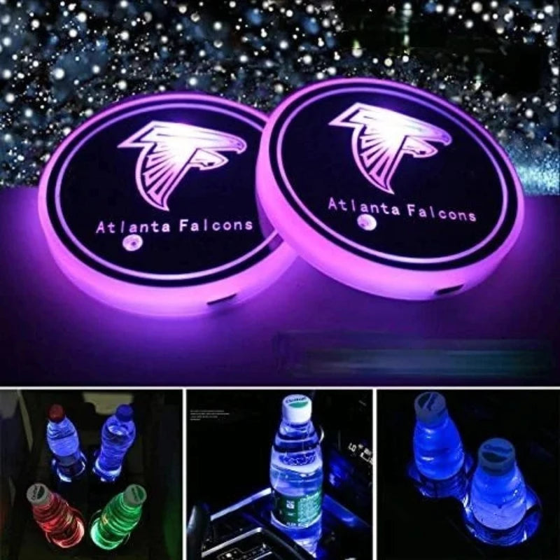 Atlanta Falcons Car Cup Holder Lights-Car Door Sills