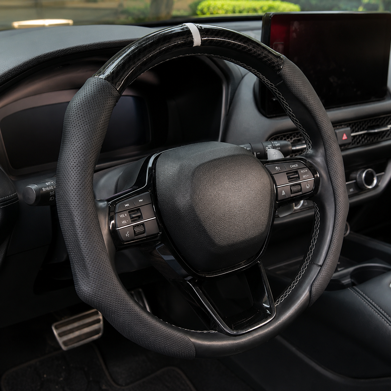 Automotive Car Steering Wheel Cover With Ultra Thin Grip