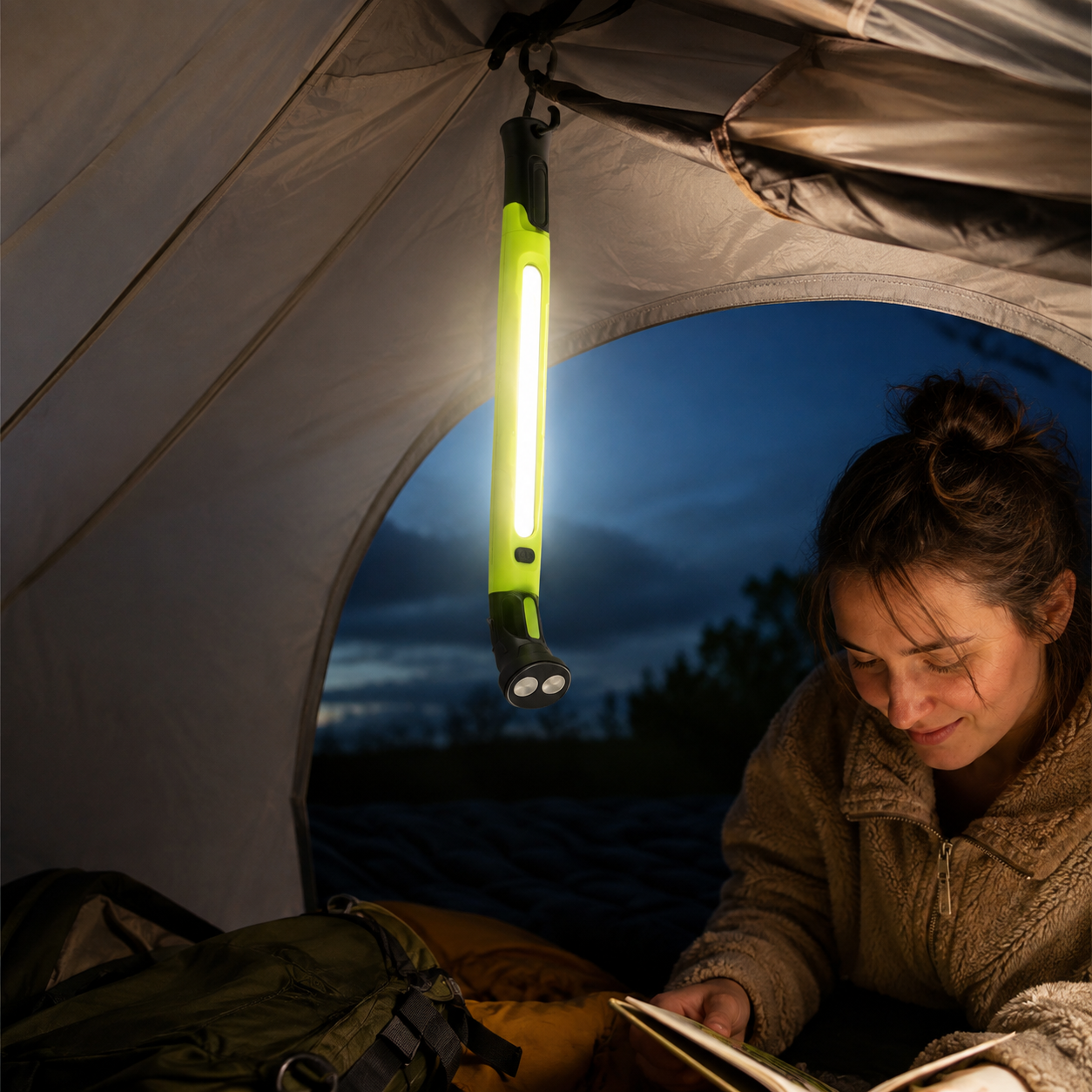 Cordless Rechargeable LED Magnetic Light Bar With Hooks
