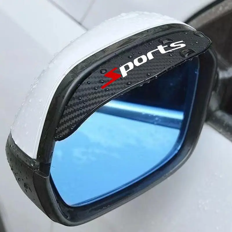 2 Piece Side Mirror Rain Guards Sun Visor Covers For Car And SUV