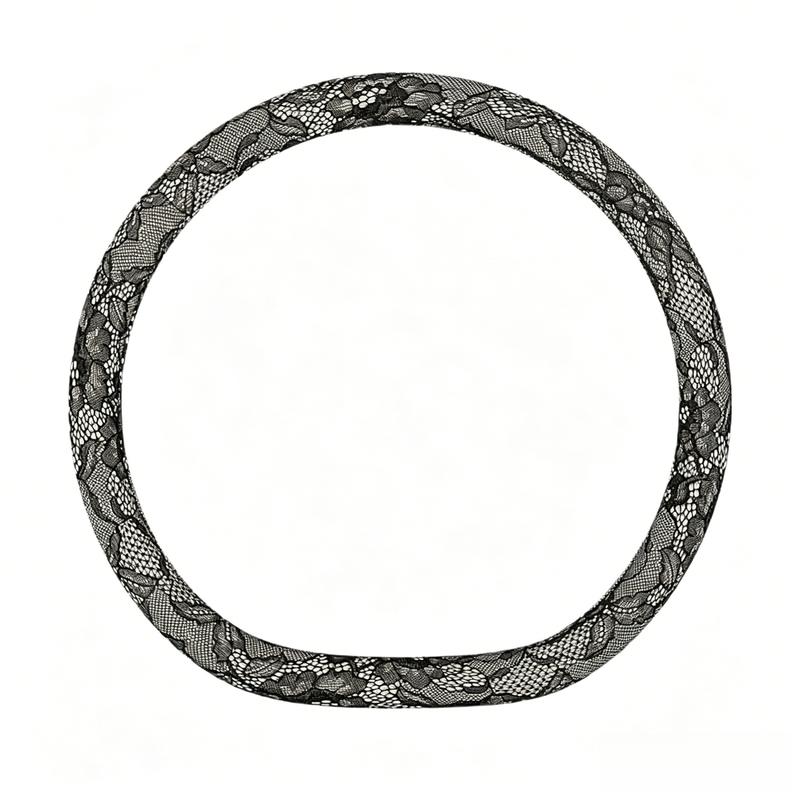 15 Inch Diameter Non Slip Lace Steering Wheel Covers For Cars