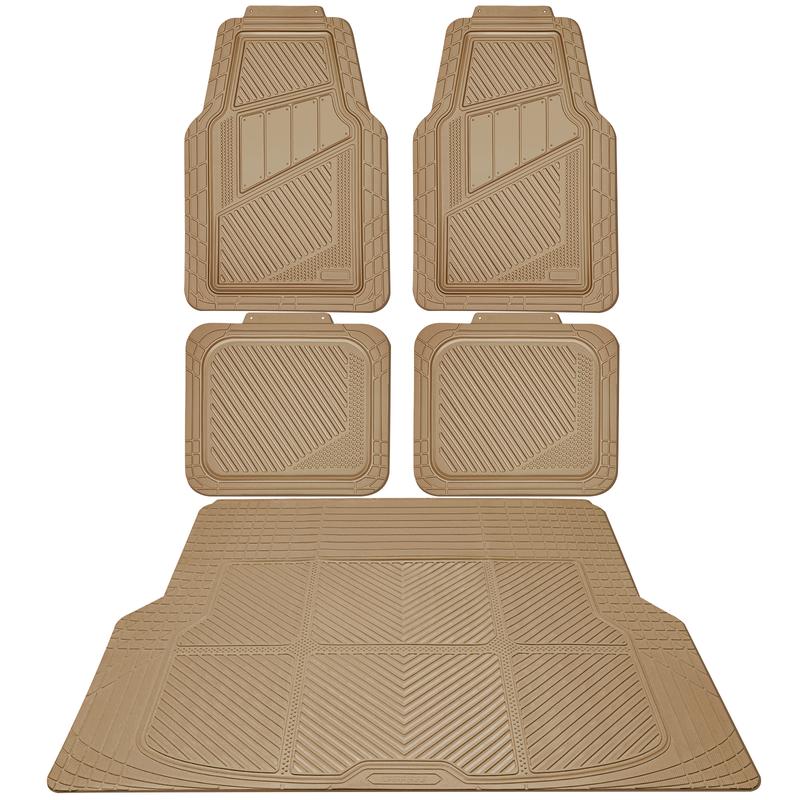 4 Pieces Heavy Duty Rubber Car Floor Mats