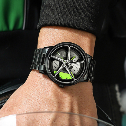 Racing Series Wheel Rim Dial Watches-Car Door Sills