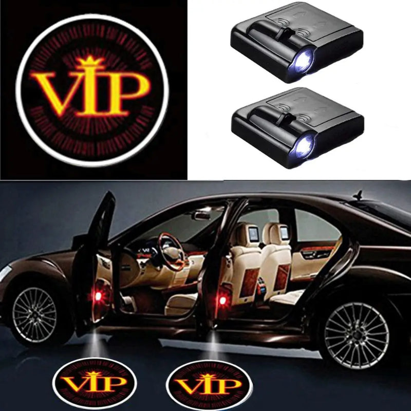 Set Of 2 VIP Car Door Lights-Car Door Sills