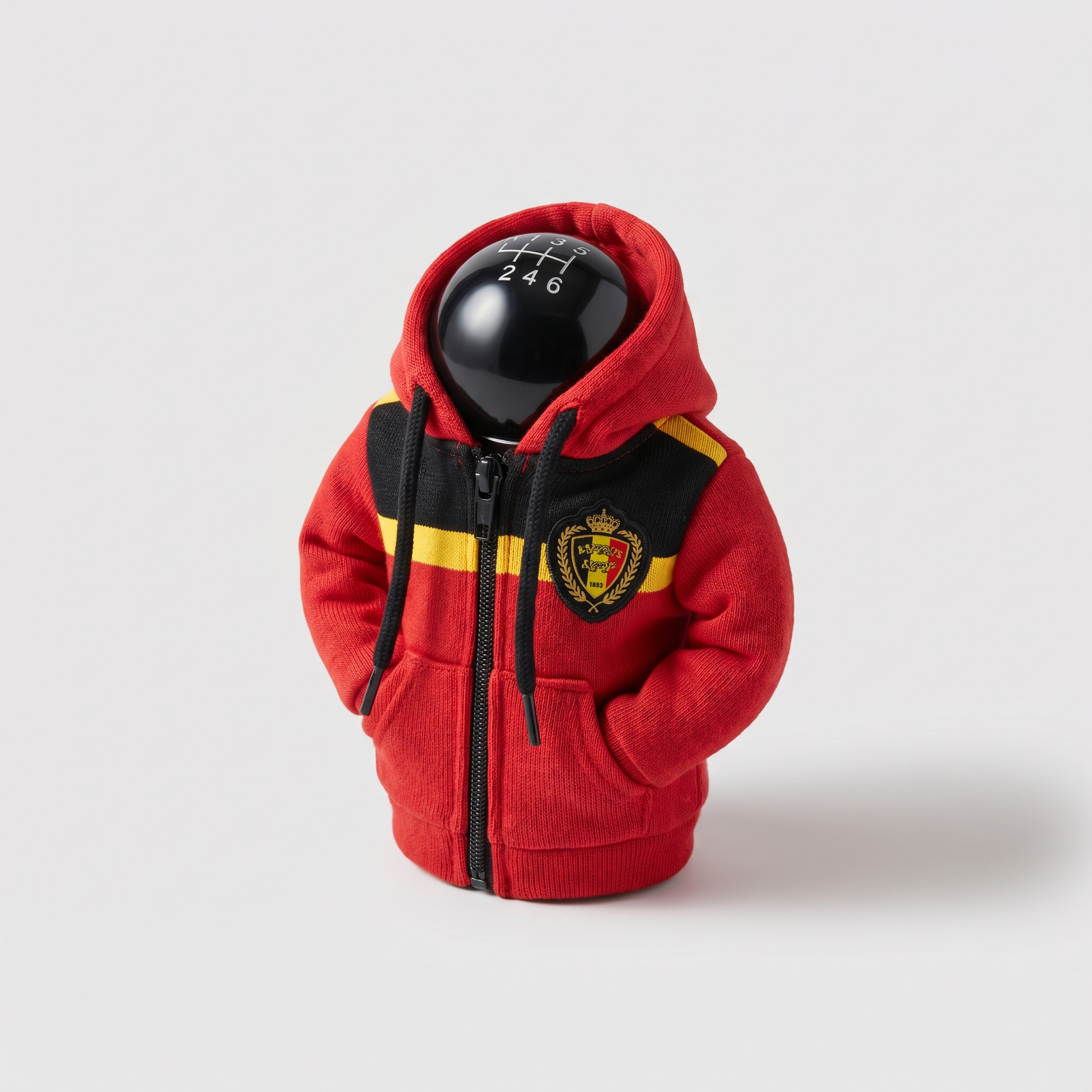 Belgium Red Devils Gear Shift Hoodie Cover for Car Meets, World Cup 2026 Fan Decor