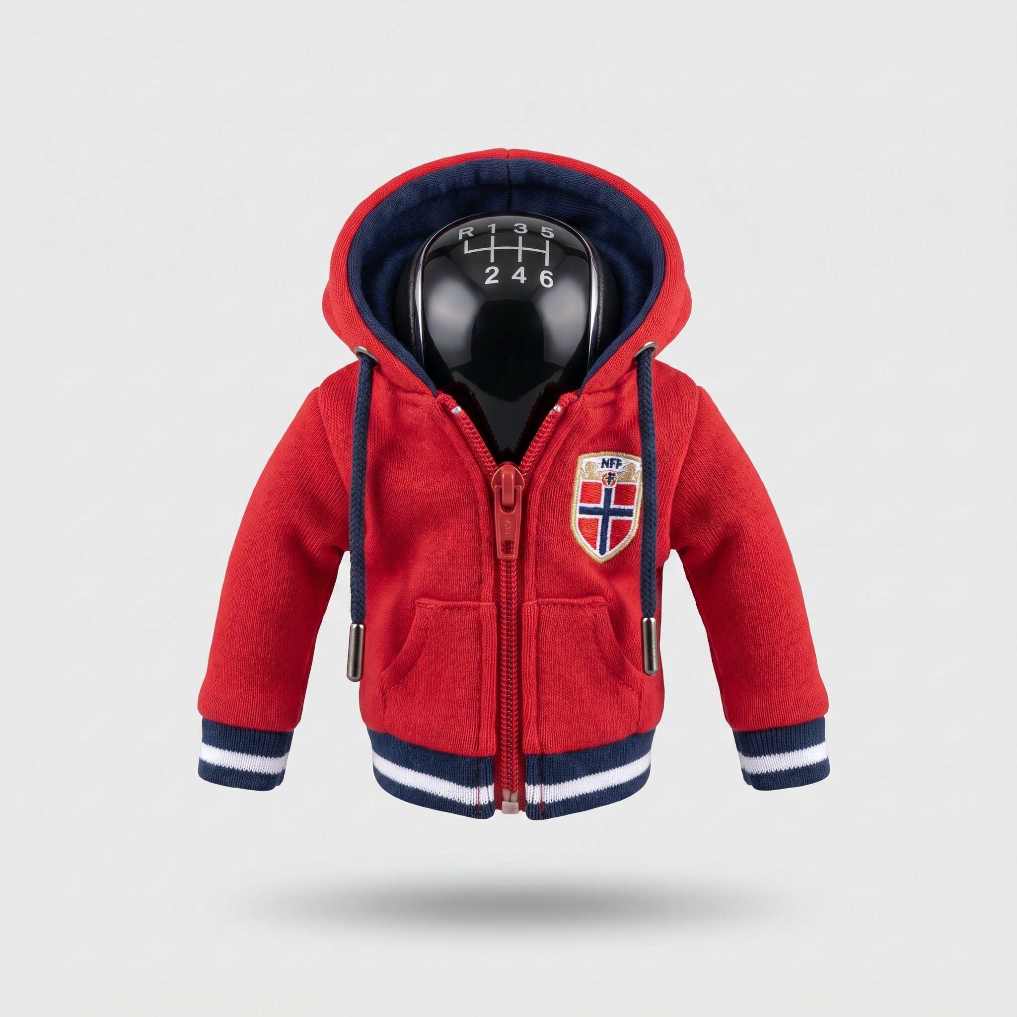 Norway Gear Shift Hoodie Cover, Lions Red Road-Trip Fan Decor for World Cup 2026