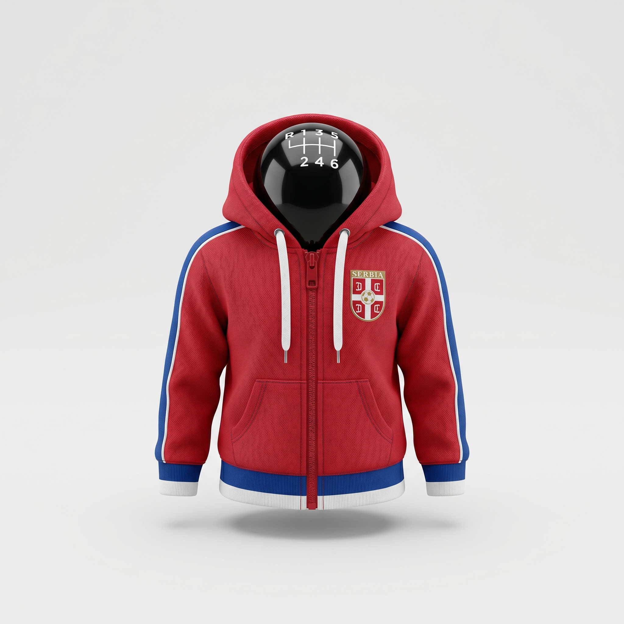 Serbia Football Gear Shift Hoodie Cover, Orlovi Fan Pride Shifter Sleeve for World Cup 2026