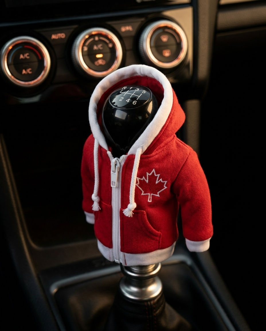 Canada Gear Shift Hoodie Cover, Les Rouges Red and White Fan Gift, World Cup 2026