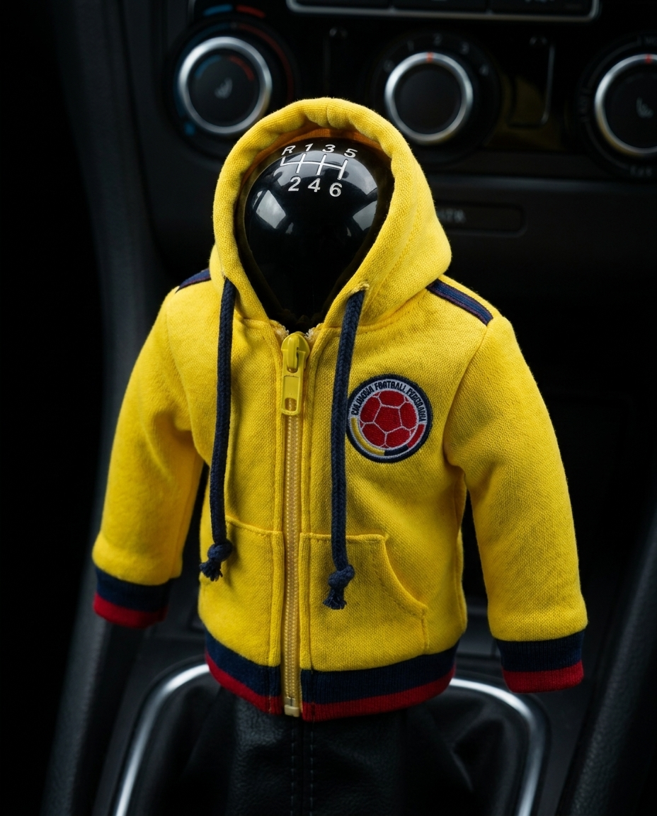 Colombia Gear Shift Hoodie Cover, Los Cafeteros Fan Decor for Your Car (World Cup 2026)