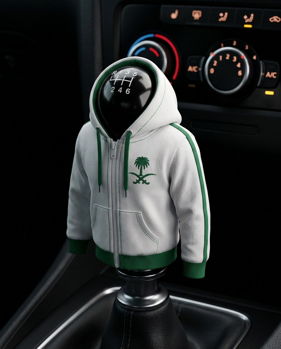 Saudi Arabia Green Falcons Gear Shift Hoodie Cover (World Cup 2026 Fan Gift)
