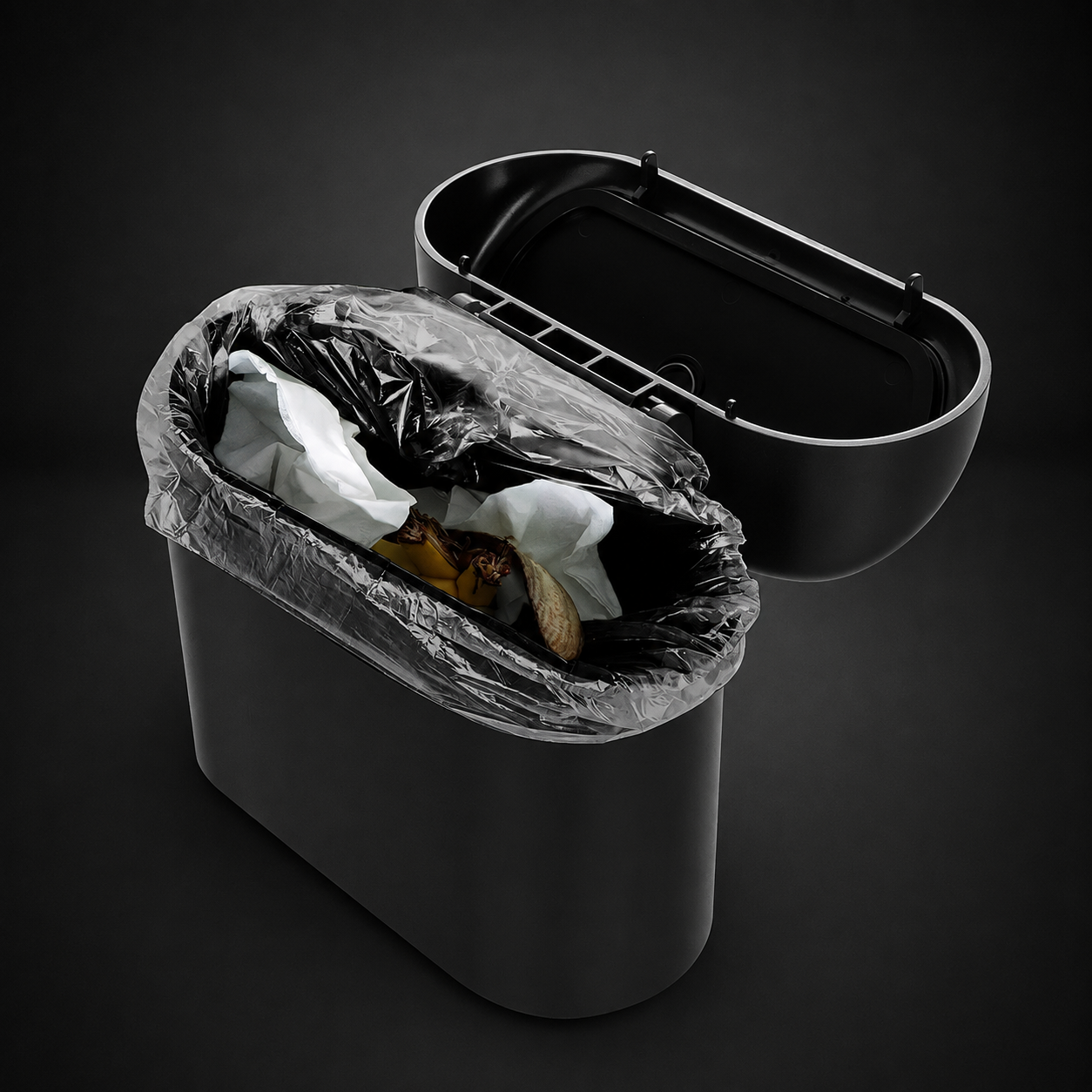 Mini Portable Car Trash Can With Bag Kit