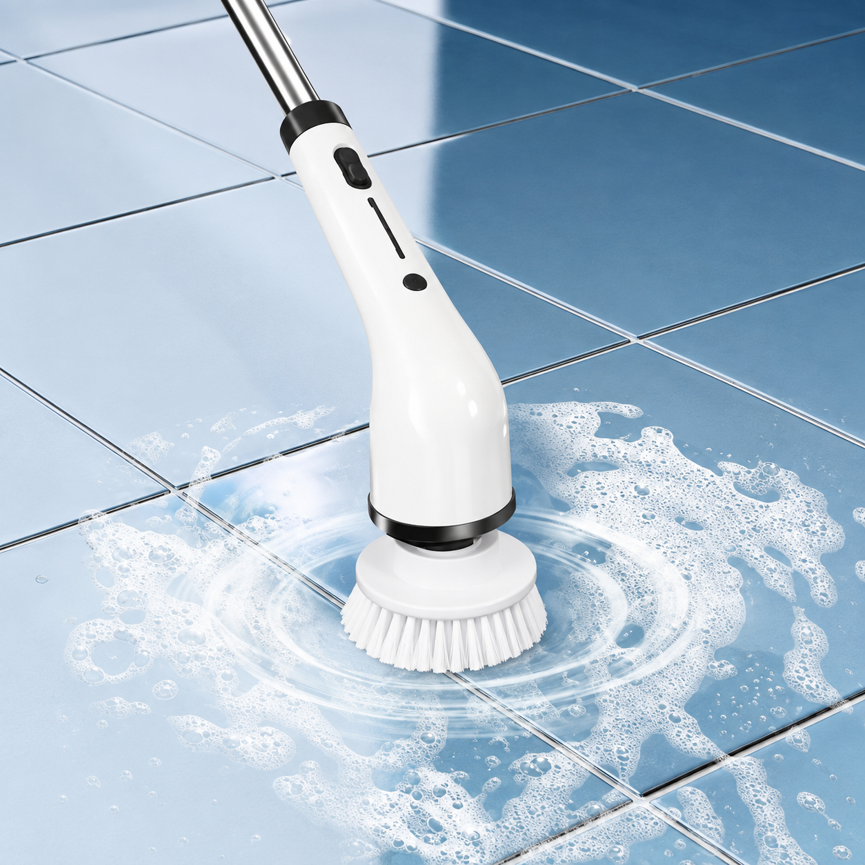 Cordless Electric Waterproof Spin Scrubber Multipurpose Cleaning Brush